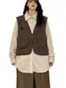 Chaleco de Trabajo Retro Japonés con Múltiples Bolsillos para Hombre, Chaqueta sin Mangas de Marca de Moda para Vestir en Capas, Chaleco Casual Versátil para Primavera y Otoño