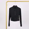 [En Stock] Chaqueta Corta LD Define Slim Fit Chaqueta de Yoga para Mujer, Top Deportivo Fitness que Ceñe la Cintura