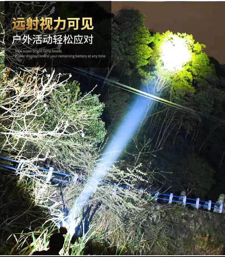 感应头灯强光超亮头戴式