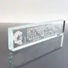 Regla Pesa Papeles de Cristal para Maestros Grabado Láser Regalos Conmemorativos de Negocios Caligrafía Adornos Arquitectónicos Wen Zhen