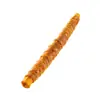 Palo Gigante para Masticar Perros 1.0m Palo de Aro Dorado para Perros Medianos y Grandes, Rollo de Piel de Pollo y Res Duradero Snack para Mascotas