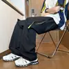 Pantalones de Malla Transpirables Estilo Americano con Cremallera de Secado Rápido para Hombre, Verano, Delgados, de Trabajo, Versátiles, Pierna Recta Suelta, Pantalones Casuales para Pareja