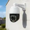 Cámara Domo Giratoria PTZ Anjia de 360 Grados Cámara 4K 8MP con Visión Nocturna a Todo Color y Zoom Óptico 30X