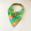 Miaode 2026 Nuevo Pañuelo Triangular con Degradado Láser Arcoíris Accesorio Elástico para el Cabello para Mujeres con Alta Elasticidad y Diseño Elástico Diadema
