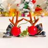 2022 Europeu e Americano novo adulto acessórios de cabelo de chifre fofos crianças grampo de cabelo de Natal feito à mão clipe bico de pato atacado