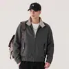 Chaqueta de trabajo con cuello mao para hombre, nuevo abrigo vintage primavera/otoño 2026, chaqueta de estilo casual de moda 'old money'