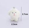 Llavero de Animales de Dibujos Animados de Resina 3D Flocado Lindo Cadena para Teléfono DIY Colgante de Joyería Hecho a Mano Venta al por Mayor