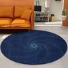 Tapete Redondo para Sala de Estar Transfronteiriço Casa 3D Cobertor para Sofá e Mesa de Centro Quarto Veludo Cristalino Cobertor de Cabeceira Cadeira Gamer Tapete de Chão