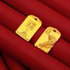 Colgante de tigre de oro y arena antiguo, collar de tigre de montaña para hombres y mujeres, collar de tigre de los doce zodiacos, animal dominante, suministro para el año