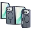 Aplicable a Funda de Teléfono Magnética Duo para iPhone TPU Integrado Plegable Izquierdo y Derecho Ancho Protector Anticaída 18Plegados