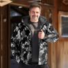 Chaqueta de Algodón para Hombre Invierno Europea y Americana Independiente Transfronteriza Cálida y Duradera Navideña con Forro Polar Estampado Digital 3D con Múltiples Patrones