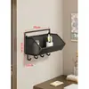 Estante de almacenamiento para pared de dormitorio, no requiere taladro, solución de almacenamiento para mesita de noche, estante de almacenamiento para pared