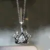 Colar de moissanita de imitação de 2 quilates feminino banhado a platina pt950 corrente clavicular oito corações oito flechas pingente de zircônia joia