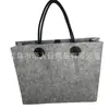 Bolso de Mano de Tela de Fieltro Hecho a Medida de Fábrica, Bolsa de Compras, Bolso de Hombro, Bolsa de Fieltro Ecológica con Impresión de Logo