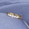 Zhen Rong desejo banhado 14K anel de ouro pequeno fresco incrustado zircão Diamante extremamente fino feminino amor anel agete estilo