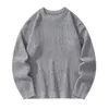 Nuevos estilos de otoño e invierno: suéteres de moda estilo chino para hombre, capas base de punto grueso, tops holgados de cuello redondo estilo Hong Kong y conjuntos para parejas