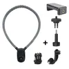 Suporte de pescoço para câmera de ação e celular, compatível com Gopro12, com colar de pescoço e suporte para ângulo de visão
