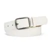 Cinturón Versátil de Gama Alta para Mujer, Nuevo Estilo Coreano 2026 Cinturón Decorativo para Jeans, Cinturón de Estudiante para Hombre, Plata Mate