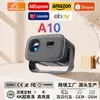 Nuevo Producto 2025 A10 Transfronterizo Inteligente Ultra HD Enfoque Eléctrico Proyector 1080P para Uso Doméstico con PTZ