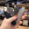 Grampo de Cabelo de Cristal Elegante Versátil Coreano Grampo Popular Brilhante com Raiz de Cabelo de Diamante Clipe de Praia Bb Adulto Acessório de Cabeça