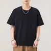 Camiseta masculina de manga curta 260g, nova, solta, gola redonda, manga cinco pontos, moderna, para todos os gostos, verão