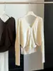 Suéter de Punto Holgado con Mangas de Murciélago y Cuello en V Estilo Coreano para Mujer, Nuevo Otoño, Cintura Ceñida, Adelgazante