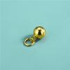 Pingente Bola Vazada Banhada a Prata de Lei S925 Estilo Coreano Estilo Ins Pulseira de Cristal Pingente de Contas de Bola Acessórios para Pulseira DIY