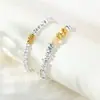 Pulsera Antiestática de Venta Caliente Transfronteriza Popular de Amazon de Piedra Bilis Negra Galvanizada Ajustable Irregular con Cuentas para Mujer