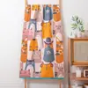 Toalha de Banho de Gaze Pura de Algodão para Adultos e Homens, Absorvente, Secagem Rápida, Sem Fiapos, Desenho Animado Fofo, Robe de Banho Espesso de Algodão
