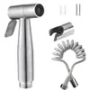 Set de pistola rociadora compañera para inodoro de acero inoxidable transfronterizo, boquilla de bidé portátil, pistola rociadora pequeña de limpieza de inodoros presurizada