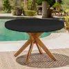 Cubierta Redonda Universal de Tela Oxford para Mesa de Exterior, para Patio y Terraza, Cubierta Protectora de Muebles a Prueba de Lluvia y Polvo