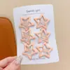 Pinza para el pelo de lunares y estrellas estilo coreano para niñas, Pinza para el pelo infantil, Pinza para el pelo de bebé con aspecto de alta gama, No daña el cabello, Pinza para flequillo, Accesorio para el cabello