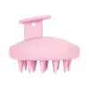 Escova de shampoo integrada de silicone, pente massageador de cabeça para homens e mulheres, escova massageadora de couro cabeludo popular, uso duplo para cabelos molhados e secos