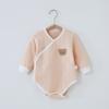 Macacão de Bebê para Primavera e Outono Roupas de Coelho com Abertura Oblíqua para Bebê Saco Triangular de Proteção para a Barriga de Recém-nascido Roupas de Peido Roupas de Dormir para Bebê
