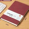 Caderno de pele de ovelha empresarial personalizado, ata de reunião de subempresa, atacado, bloco de notas de couro macio, caixa de presente personalizada