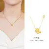 Collar de Plata de Ley S925 con Doce Colgantes del Zodiaco para Mujer, Cadena para Clavícula de Moneda del Año del Caballo del Zodiaco a la Moda, Regalo para Novia