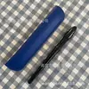 Estuche de cuero para lápices al por mayor, estuche para bolígrafos de color ultra-fibra, estuche protector para bolígrafos, estuche de cuero suave para bolígrafos, estuche para bolígrafos táctiles con logo