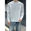 Corte holgado con detalle de cremallera, talla 2026 extragrande, versátil, elegante y adecuado para el trabajo, diseño estilo americano, camiseta de manga larga para hombre, nueva y única