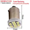 Luz de LED BA9S para placa de carro 1206-8smd luz de LED de leitura para carro luz indicadora de painel de instrumentos LED para carro