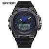 Sanda Nuevo Reloj Araña Luminoso Impermeable Electrónico Moda Personalidad Adolescente Despertador Reloj de Hombre 3159