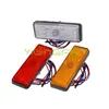Luz de Freno para Pedal de Vehículo Eléctrico 24 LED Luz Trasera Señalizador de Giro Luz de Dirección Luz Lateral de Camión Reflector Reflector