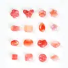 Cristal Natural Contas Soltas Ágata Carmesim Acessórios DIY Pingente Lingote Bodhi Pequeno Gota Pulseira Colar Acessórios DIY
