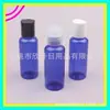 Botella dosificadora azul de 50 ml con tapa de presión, botella PET para champú, botella para gel, tapa Qianqiu, botella para tónico y gel de ducha