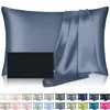 Funda de almohada de seda de morera 16 mm tamaño 43*63 Doble cara Suave Adecuada para niños En stock Color liso simple