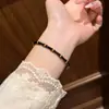 Joia de pulseira de bambu com gota de óleo que não desbota, novo modelo transfronteiriço com toque de alta qualidade, pulseira com fecho, acessório de estilo minimalista único