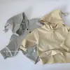 Estilo Coreano Primavera y Otoño 2026 Sudaderas con Capucha para Bebé, Sudadera con Capucha de Manga Larga Rayada de Mago para Niños, Sudadera con Capucha de Color Lindo para Niñas, Moderna