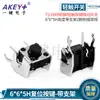 Microinterruptor táctil de cobre de alta calidad TS-D009 con botón táctil, enchufe lateral de 2 pies, convencional, 6 x 6, varias alturas con soporte