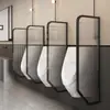 Divisória de Urinol para Banheiro Masculino Aço Inoxidável Vidro Defletor Divisória de Urinol para Banheiro Masculino Parede Divisória para Banheiro Público