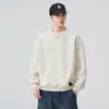 Ropa de Hombre Fengshe / Nueva Sudadera de Cuello Redondo para Hombre Primavera y Otoño 2026, Falso Dos Piezas de Manga Larga con Cuello Henry, Top Versátil
