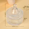 Ornamentos de Tigela de Purificação e Desmagnetização de Cristal Personalizados Pulseira de Cristal Branco Pedra de Desmagnetização Caixa de Armazenamento de Joias de Vidro Utensílios